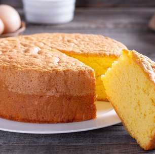 Pão de ló simples para complementar outras receitas
