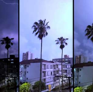 Vídeo: Evento climático castiga Porto Alegre com intensa tempestade de raios