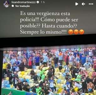 Campeão mundial pela Argentina critica atuação da polícia no Maracanã: "É uma vergonha"