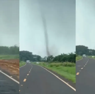 Nuvem em formato de funil assusta moradores no interior do Mato Grosso do Sul