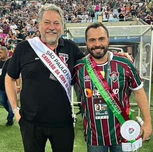 Fluminense e São Paulo trocam faixas de campeões no Maracanã antes de jogo pelo Brasileirão