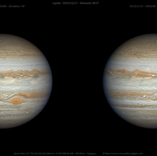 Destaque da NASA: Júpiter em dose dupla na foto astronômica do dia