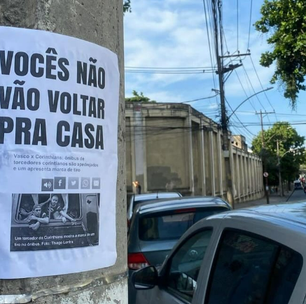 Vascaínos espalham cartazes em tom de ameaça contra torcedores do Corinthians: "Vocês não voltam para casa"