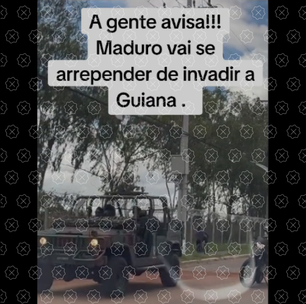 Vídeo não mostra comboio do Exército brasileiro na fronteira com a Venezuela