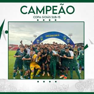 Copa Goiás Sub-15: Verdão empata com Vila Nova e se sagra campeão; assista aos melhores momentos