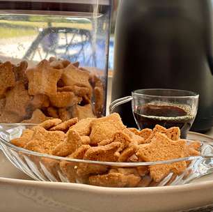 Biscoito de amêndoas, uma delícia sem trigo, derrete na boca