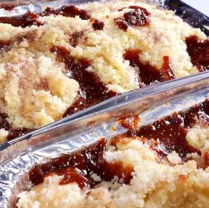 Receita de roça: cuca de goiabada fica irresistível comer apenas um pedaço