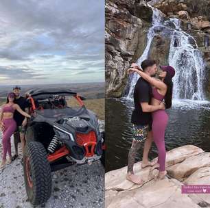 Larissa Santos surge em clima de romance com o novo namorado: 'Tudo é especial com você'