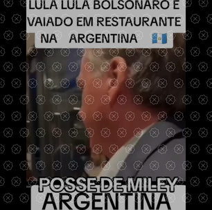 Não há provas de que Bolsonaro foi vaiado em restaurante na Argentina