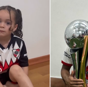 Mini torcedora reage a anúncio de venda seu jogador de futebol preferido e viraliza; vídeo