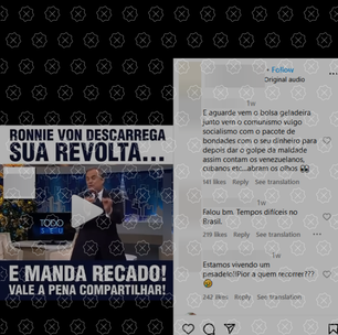 É de 2015, não atual, vídeo em que Ronnie Von critica violência no país