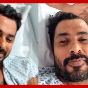 João Carreiro publicou vídeo brincando com roupa de hospital antes de cirurgia: 'Não combinou'