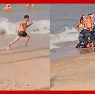Suspeito de tentar feminicídio é preso após fugir da polícia correndo em praia no Pará