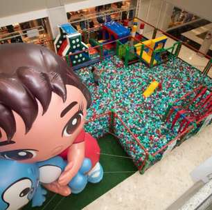 Inspirada na Turma da Mônica, arena cheia de brincadeiras é diversão durante as férias no Shopping Aricanduva