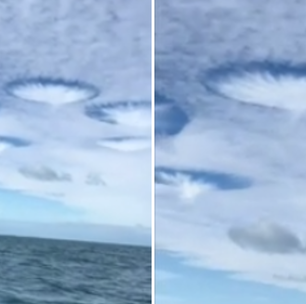 Nuvens com formato incomum chamam a atenção de pescadores nos EUA; veja