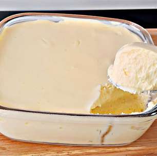 Sobremesa de 2 ingredientes cremosa para comer bem geladinha