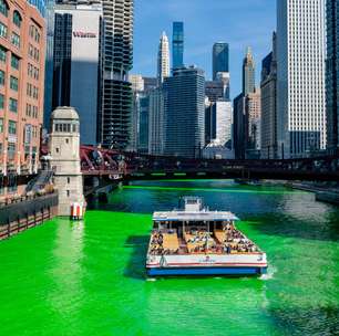 Chicago tinge rio de verde para celebrar St. Patrick's Day