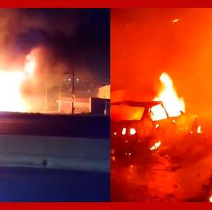 Caminhão-tanque tomba, explode e causa incêndio em casas e carros em BH; motorista morreu