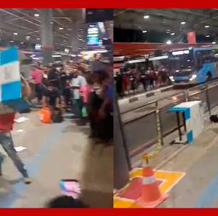 Passageiro vandaliza terminal em revolta por demora de ônibus em SP