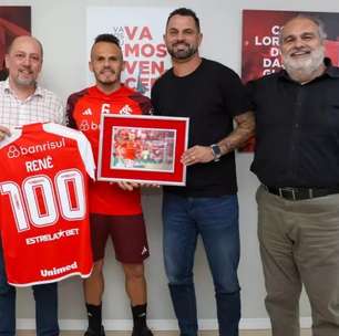 Renê Recebe Homenagem por 100 Jogos no Inter e RECEBE informação do Presidente!