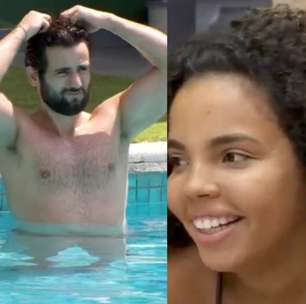 'BBB 24': Pitel reage ao ver Matteus e Davi pulando pelados na piscina: "Balançando"