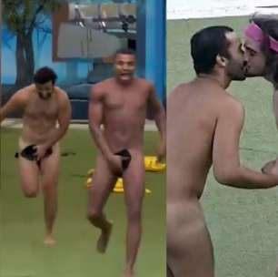 Pulando peladões! Além dos Fadas, do 'BBB 24', relembre 5 vezes em que brothers se jogaram nus na piscina