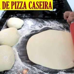 Aprenda a fazer uma massa de pizza caseira que fica igualzinha da pizzaria