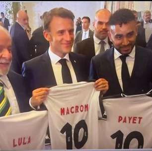 CRAQUE DIPLOMATA! Payet se encontra com Lula e Emmanuel Macron