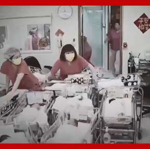 Enfermeiras de Taiwan agarram incubadoras para salvar bebês durante terremoto