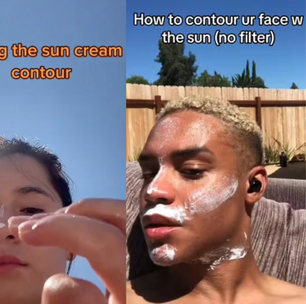 Usar filtro solar para fazer 'contorno natural' no rosto detona a pele