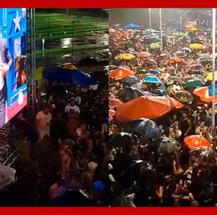 Multidão torce por Davi e canta 'Calma Calabreso' em trio elétrico em Salvador