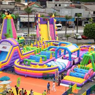 Parque de Infláveis gigantes da Globo no interior de São Paulo: Gloob Super Jump faz temporada em Campinas