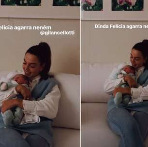 Giovanna Lancellotti é madrinha da bebê de Fernanda Paes Leme