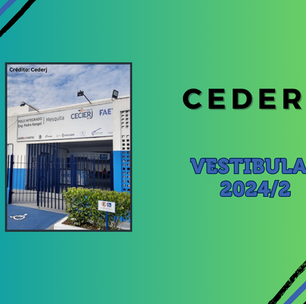 Cederj 2024/2: abertas isenções do Vestibular 2024/2