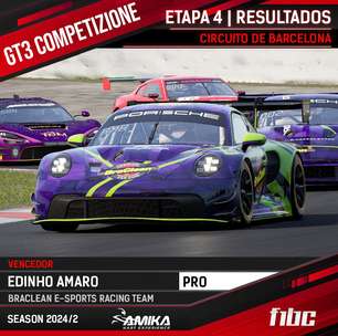 F1BC GT3 Competizione: Edinho Amaro (BraClean) vence corrida épica em Barcelona