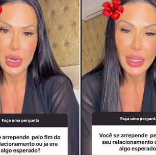 'Me arrependo de não ter renovado o amor', diz Gracyanne Barbosa
