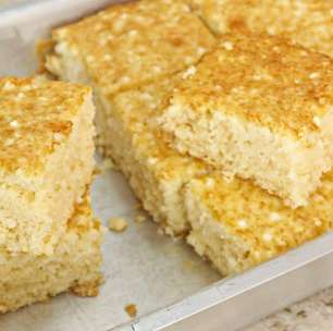 Receita de deliciosa de bolo de tapioca com coco para o lanche da tarde ou café da manhã