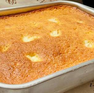 Bolo pamonha com recheio de requeijão uma receita de fazenda para seu lanche da tarde