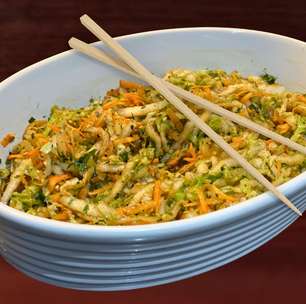 Salada de acelga: aprendi com dono de restaurante japonês