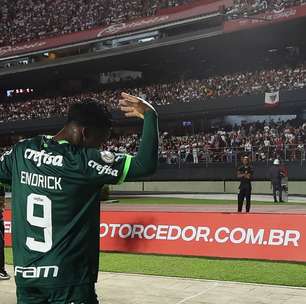 Endrick se prepara para fazer último clássico com a camisa do Palmeiras