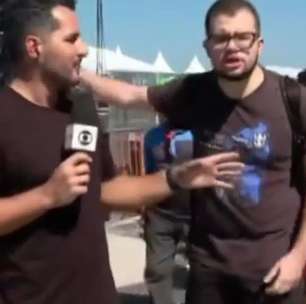 Ao vivo, homem invade reportagem da Globo: 'Absurdo'; Veja o vídeo!