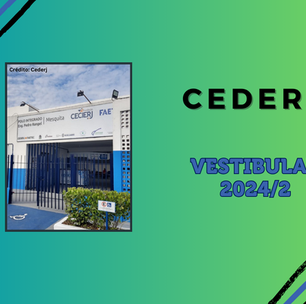 Vestibular da Cederj 2024/2: resultado das isenções é publicado