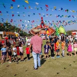 Festa Junina do Família no Parque reúne comidas típicas com os brinquedos infláveis favoritos das crianças