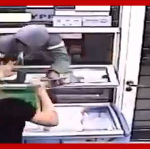 Funcionária de quiosque surpreende assaltante com golpes de kickboxing na Argentina