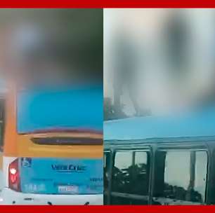 Jovens são flagrados 'surfando' em cima de ônibus em movimento no Recife