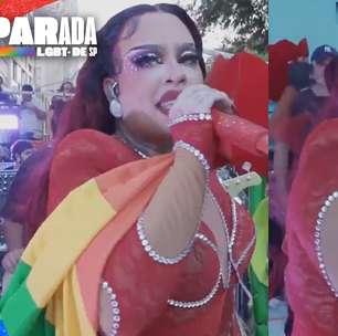 Gloria Groove agita o público em show na Parada LGBT+ de SP