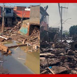 Novas imagens mostram destruição causada pela enchente em bairro de Porto Alegre