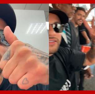 Neymar causa alvoroço ao aparecer de surpresa em shopping no litoral de São Paulo