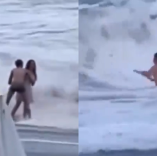 Turista desaparece após ser arrastada pela correnteza em praia da Rússia; veja o vídeo