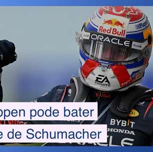 Verstappen está perto de bater recorde de Michael Schumacher